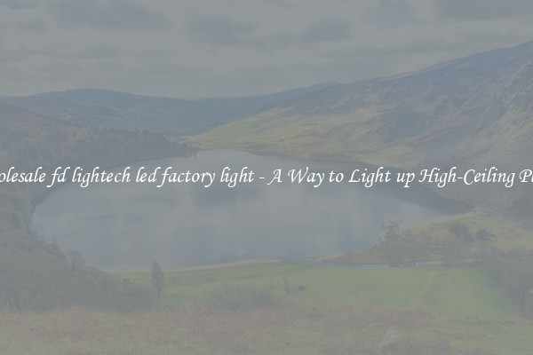 Wholesale fd lightech led factory light - A Way to Light up High-Ceiling Places