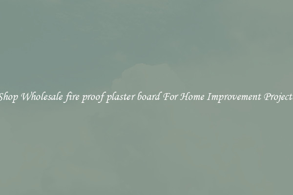 Shop Wholesale fire proof plaster board For Home Improvement Projects
