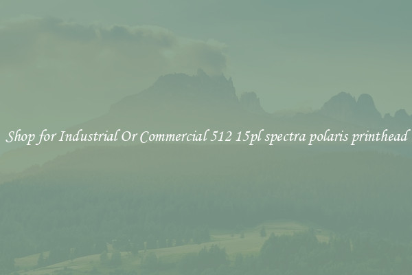 Shop for Industrial Or Commercial 512 15pl spectra polaris printhead
