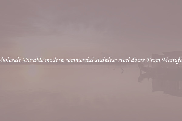 Buy Wholesale Durable modern commercial stainless steel doors From Manufacturers