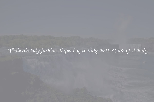 Wholesale lady fashion diaper bag to Take Better Care of A Baby