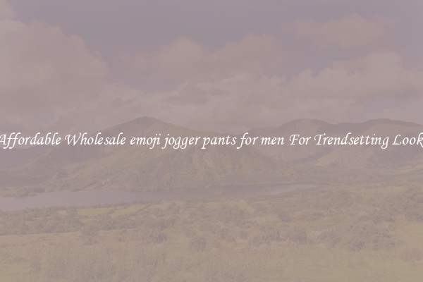 Affordable Wholesale emoji jogger pants for men For Trendsetting Looks