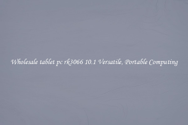 Wholesale tablet pc rk3066 10.1 Versatile, Portable Computing